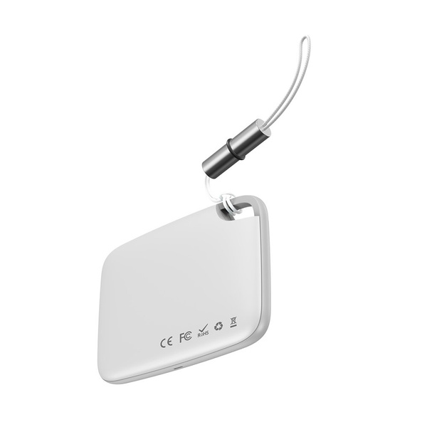 Baseus T2 keychain mini wireless key and other object finder white (ZLFDQT2-02)