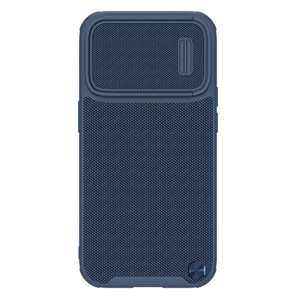 Nillkin Textured S Case for iPhone 14 Pro, armored cover with camera cover, blue