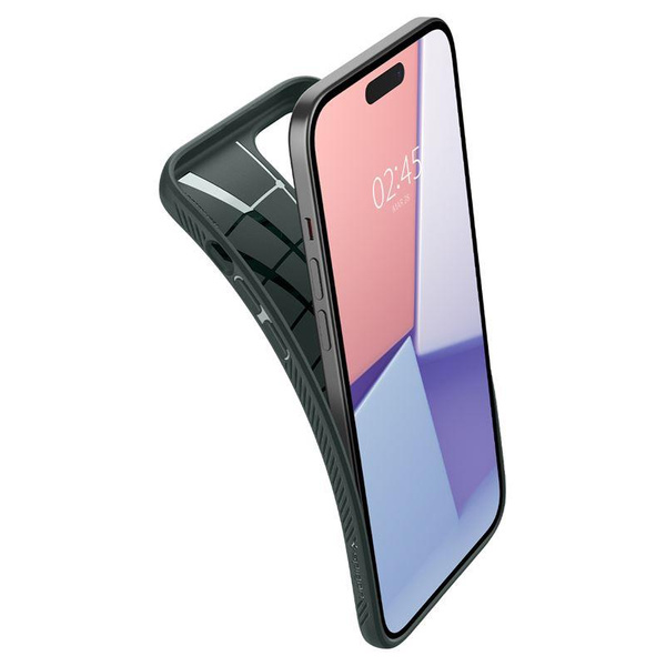 Spigen Liquid Air iPhone 15 Plus Case - Dark Green