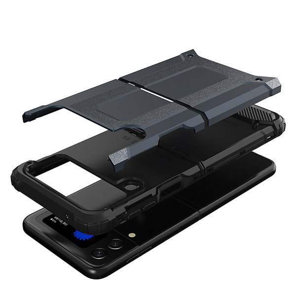 Hybrid Armor pancerne hybrydowe etui pokrowiec Samsung Galaxy Z Flip 3 czarny