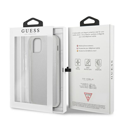 Guess GUHCP12L3D4GTR iPhone 12 Pro Max 6.7&quot; transparent hardcase 4G 3D Pattern Collection