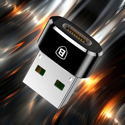 Baseus Mini USB-C to USB-A adapter - black