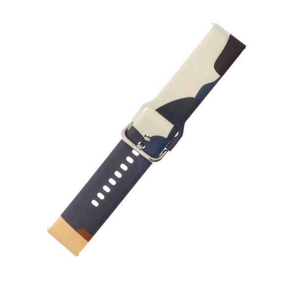 Strap Moro for Samsung Galaxy Watch 45 / 46 / 47 mm silicone bracelet watch band - pattern 13