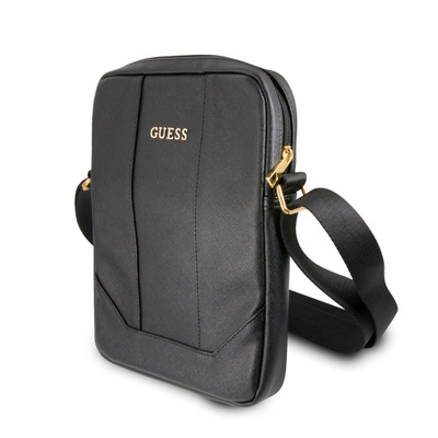 Guess Saffiano Tablet-Tasche für ein 10-Zoll-Tablet – Schwarz