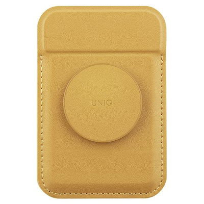 Uniq Flixa Magnetkartenetui mit Ständer gelb/kanariengelb MagSafe