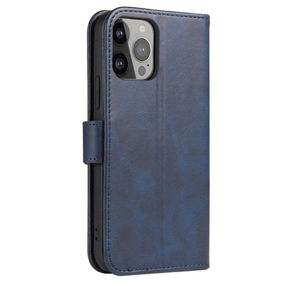 Magnet Case for Samsung A15 with flap and wallet - blue