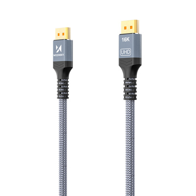 Wozinsky WPS-16AYL1S DisplayPort 2.1 Cable 80 Gb/s 16K@60Hz 8K@120Hz 4K@240Hz HDR HDCP DSC 1m - Black