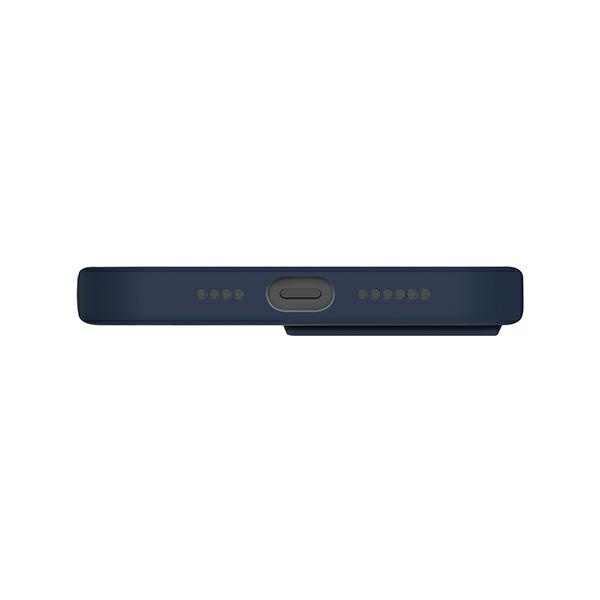 Etui Uniq Lino na iPhone 13 Pro Max - niebieskie