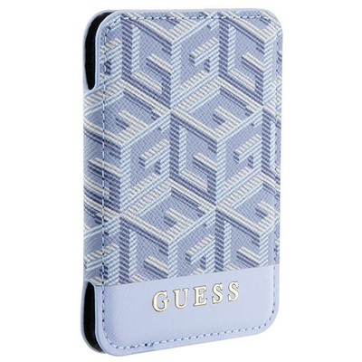Guess GCube Stripe MagSafe Wallet - Blue