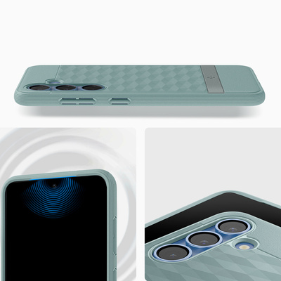 Etui Caseology Parallax Mag MagSafe na Samsung Galaxy S25+ - zielone
