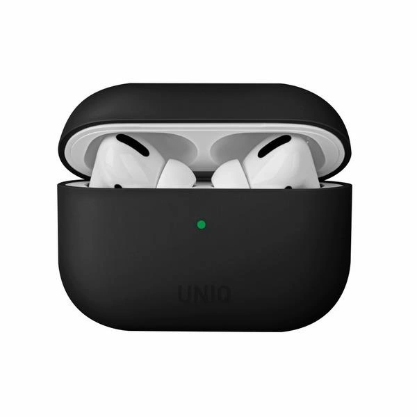 Uniq Hülle Lino AirPods Pro Silikon schwarz / tintenschwarz