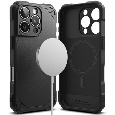 Etui Ringke Rugged Gear MagSafe na iPhone 16 Pro - czarny