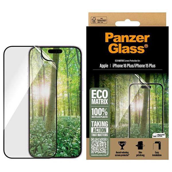 PanzerGlass MATRIX Displayschutzfolie iPhone 16 Plus 6,7&quot; Ultra-Wide Fit 2871