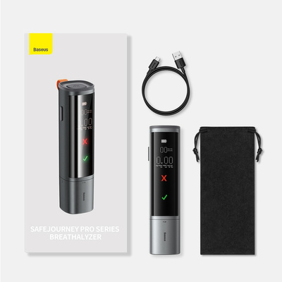 Baseus SafeJourney Pro Series breathalyzer 470mAh gray