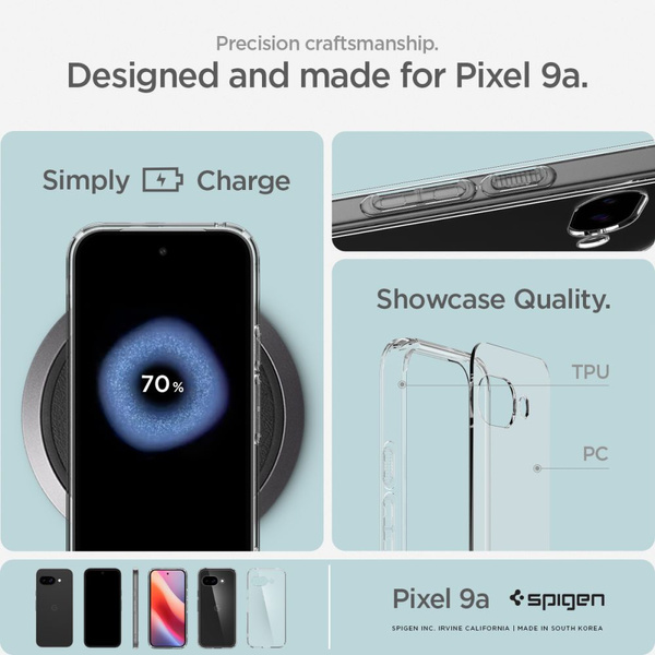 Etui Spigen Ultra Hybrid na Google Pixel 9A - przezroczyste
