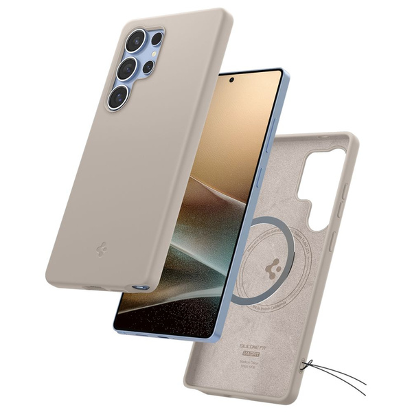 Spigen Silicone Fit Mag case for Samsung Galaxy S25Ultra - titanium