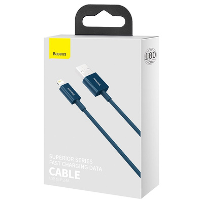 Baseus Superior Kabel USB - Lightning 2,4A 1 m Blau (CALYS-A03)
