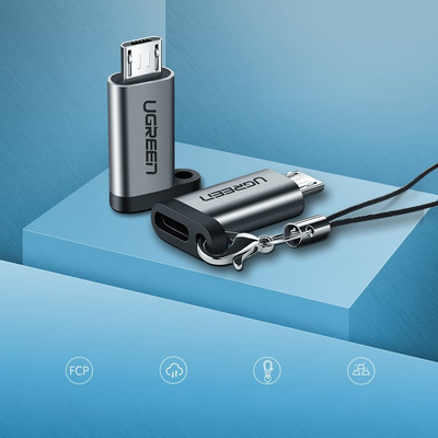 Ugreen Adapter USB Typ C auf Micro USB Adapter grau (50590)