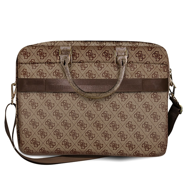 Torba Guess 4G Big Logo na laptopa 16'' - brązowa