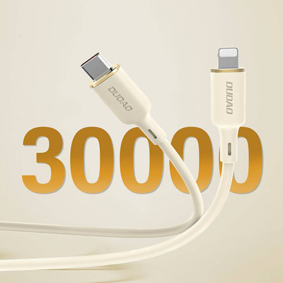 Dudao L7SF 2in1 cable USB-C - USB-C / Lightning 100W 1.2m - beige