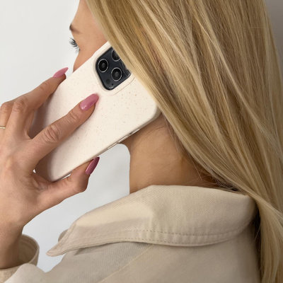Eco Case etui iPhone 14 Plus silikonowy degradowalny pokrowiec różowe