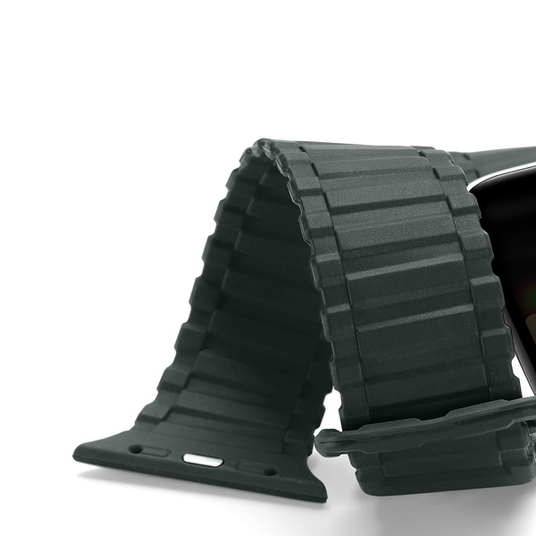 Dux Ducis Strap (Armor Version) Apple Watch SE Armband, 9, 8, 7, 6, 5, 4, 3, 2, 1 (41, 40, 38 mm) Silikon Magnetarmband grün