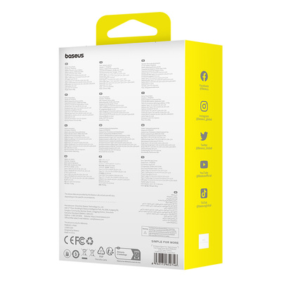 Baseus Qpow Pro+ 20000mAh 22.5W powerbank with built-in USB-C cable and display - black