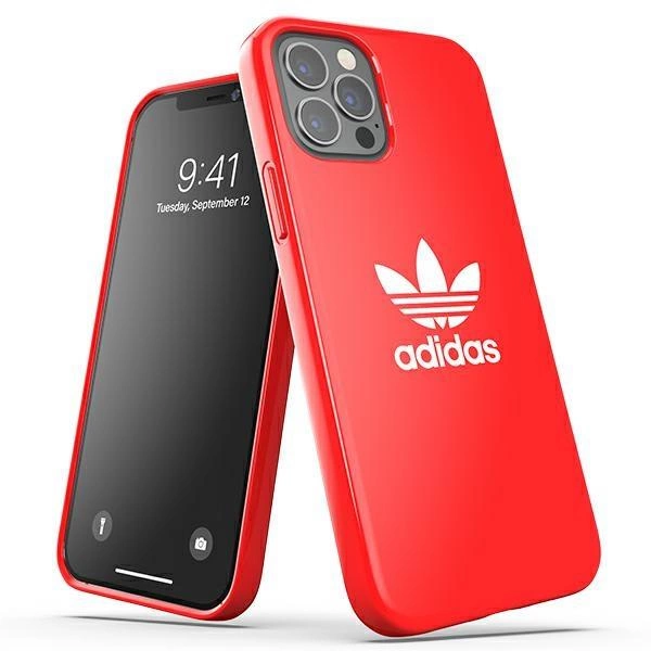 Etui Adidas OR SnapCase Trefoil na iPhone 12 / iPhone 12 Pro - czerwone