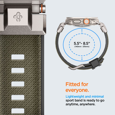 Spigen DuraPro Armor Strap für Apple Watch 44 / 45 / 46 / 49 mm - Grün