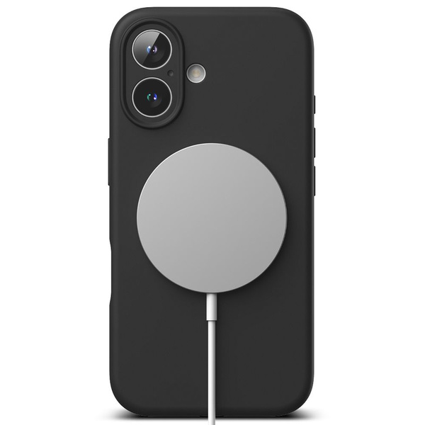 Etui Ringke Silicone MagSafe na iPhone 16 - czarny