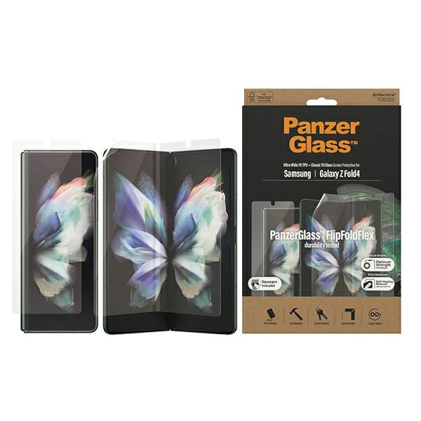 Szkło hartowane PanzerGlass Classic Fit Ultra-Wide antybakteryjne na Samsung Galaxy Z Fold4