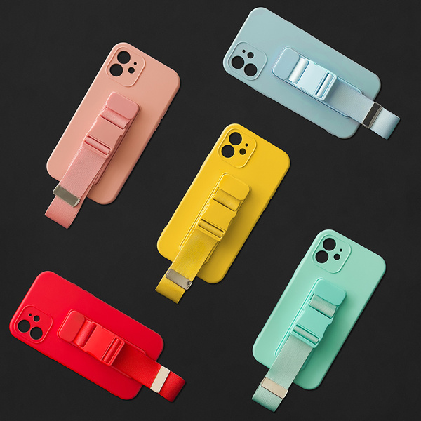 Seilhülle Gel Case mit Kette Lanyard Handtasche Lanyard Samsung Galaxy S21 5G Dunkelgrün