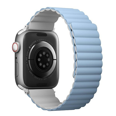 Pasek Uniq Revix na Apple Watch 1/2/3/4/5/6/7/8/SE/SE2/Ultra 42/44/45/49mm - biało-niebieski