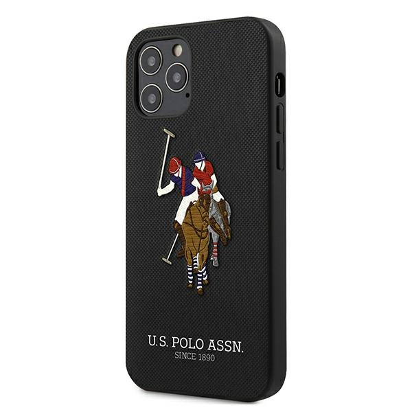 Etui U.S. Polo Assn. Embroidery Collection na iPhone 12 Pro Max - czarne