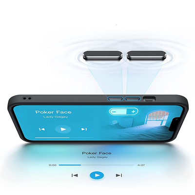 Tech-Protect MagMat MagSafe Hülle für iPhone 14 Pro – Mattschwarz