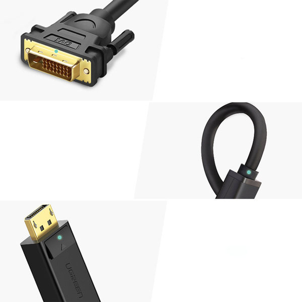 Ugreen Kabel DisplayPort - DVI Kabel 2m schwarz (DP103)