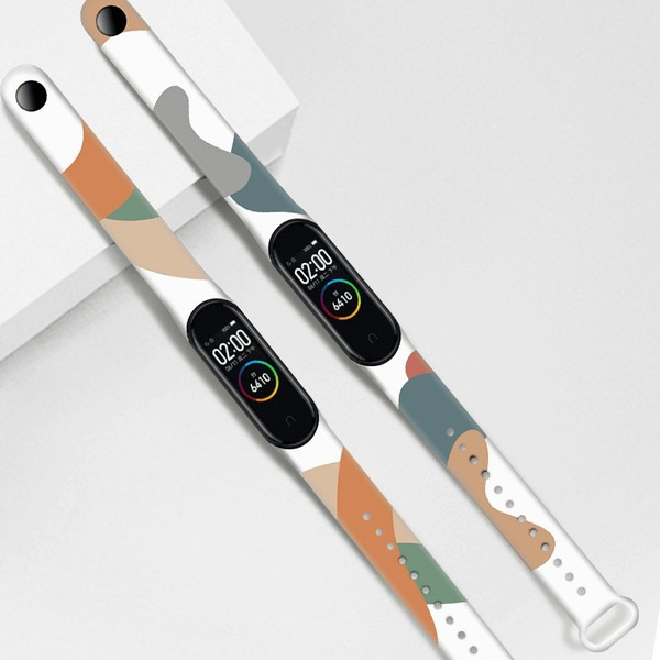 Strap Moro band for Xiaomi Mi Band 3 / 4 silicone strap watch bracelet pattern 8