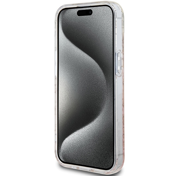 Hello Kitty IML Gradient Electrop Crowded Kitty Head Hülle für iPhone 15 – Rosa