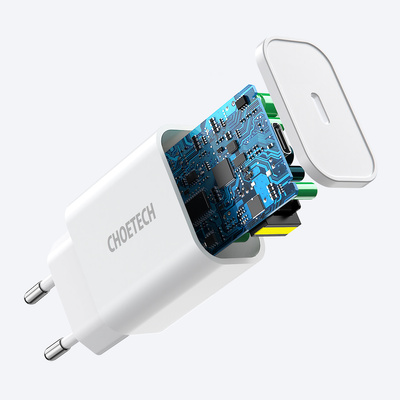 Choetech USB Typ C PD 20W Wandladegerät weiß (Q5004 V4)