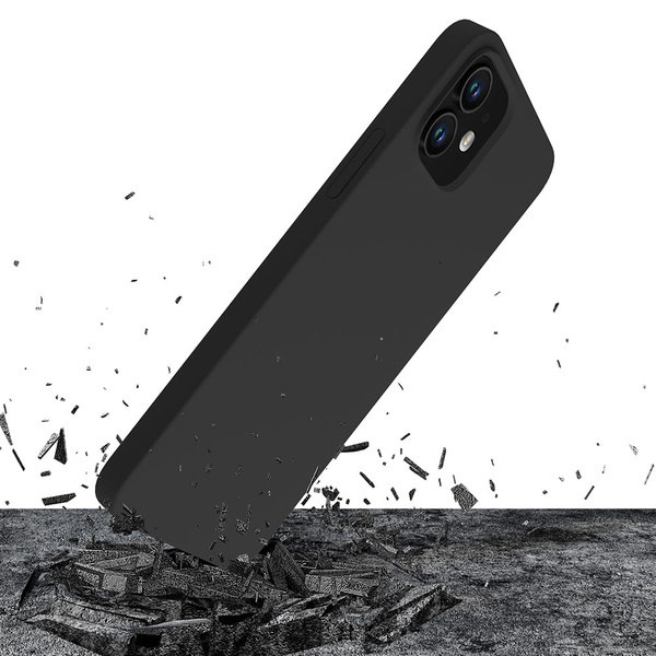Etui 3mk Silicone Case na iPhone 12 mini - czarne