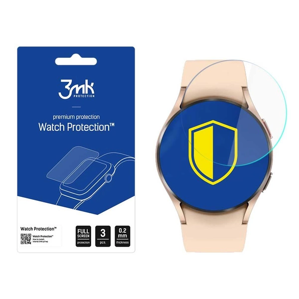 Szkło hybrydowe 3mk Watch Protection™ v. FlexibleGlass Lite na Samsung Galaxy Watch 4 40mm