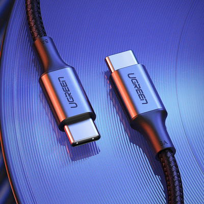 Ugreen US316 70428 USB-C - USB-C PD QC FCP Kabel 100W 5A 480Mb/s 1,5m - Grau