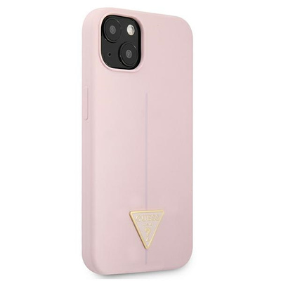 Guess GUHCP13MSLTGU iPhone 13 6.1&quot; purple/purple hardcase Silicone Triangle