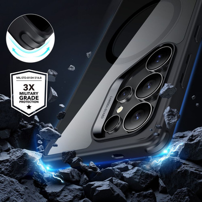 ESR Classic Hybrid Halolock MagSafe Case for Samsung Galaxy S25 Ultra - Clear Black