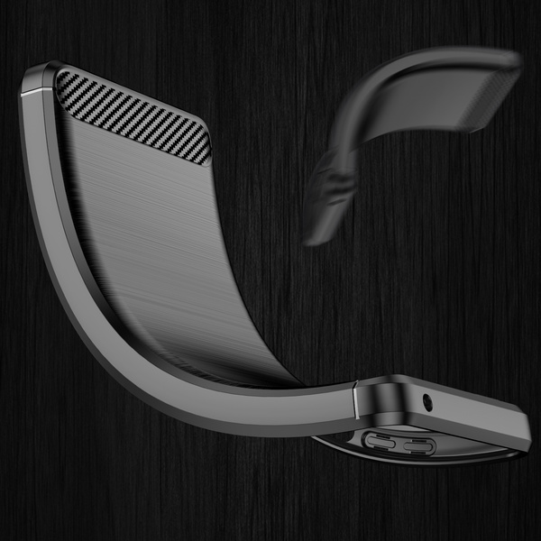 Carbon Case flexible cover case Oppo Find X5 black