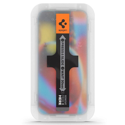 Spigen Glas.tR EZ Fit Tempered Glass for iPhone 13 / 13 Pro / 14 / 16e - 2 pcs.