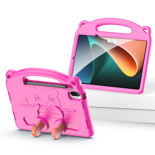 Dux Ducis Panda bezpieczne dla dzieci dziecięce miękkie etui do Xiaomi Pad 5 Pro / Pad 5 różowy