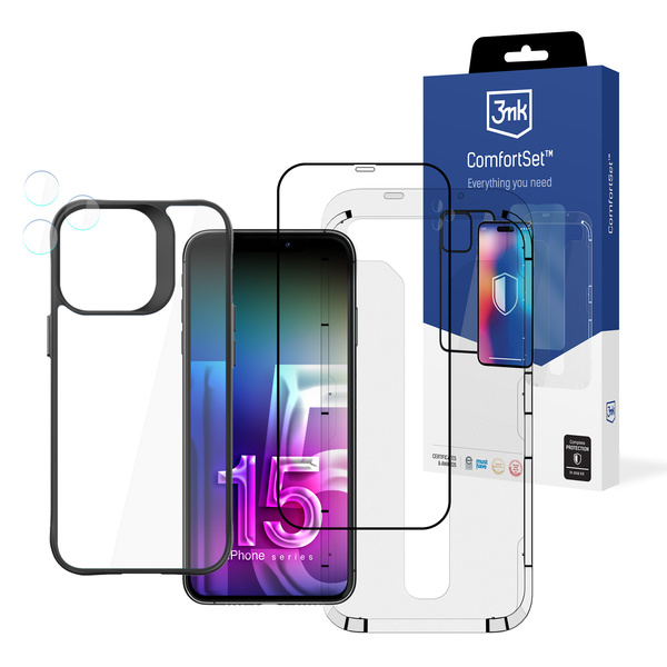 Apple iPhone 15 Pro Max – 3mk Comfort Set 4 in 1
