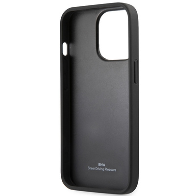 Etui BMW Leather Emboss na iPhone 13 Pro / iPhone 13 - czarne