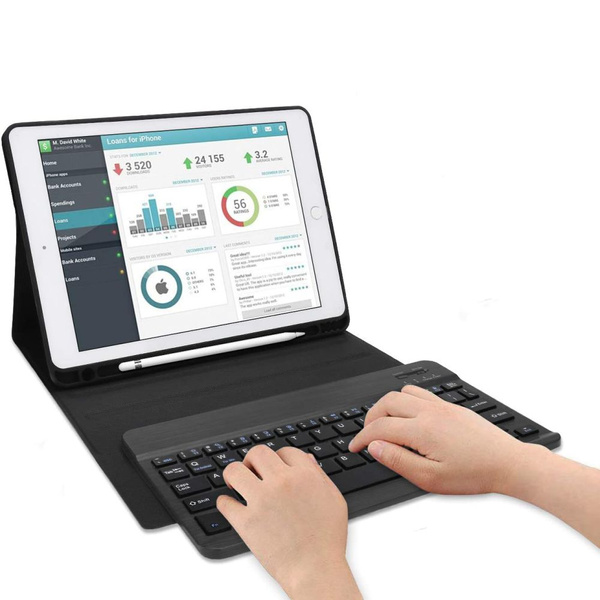 Etui Tech-Protect SC Pen + Keyboard z klawiaturą na Samsung Galaxy Tab A8 10.5" X200 / X205 - czarne